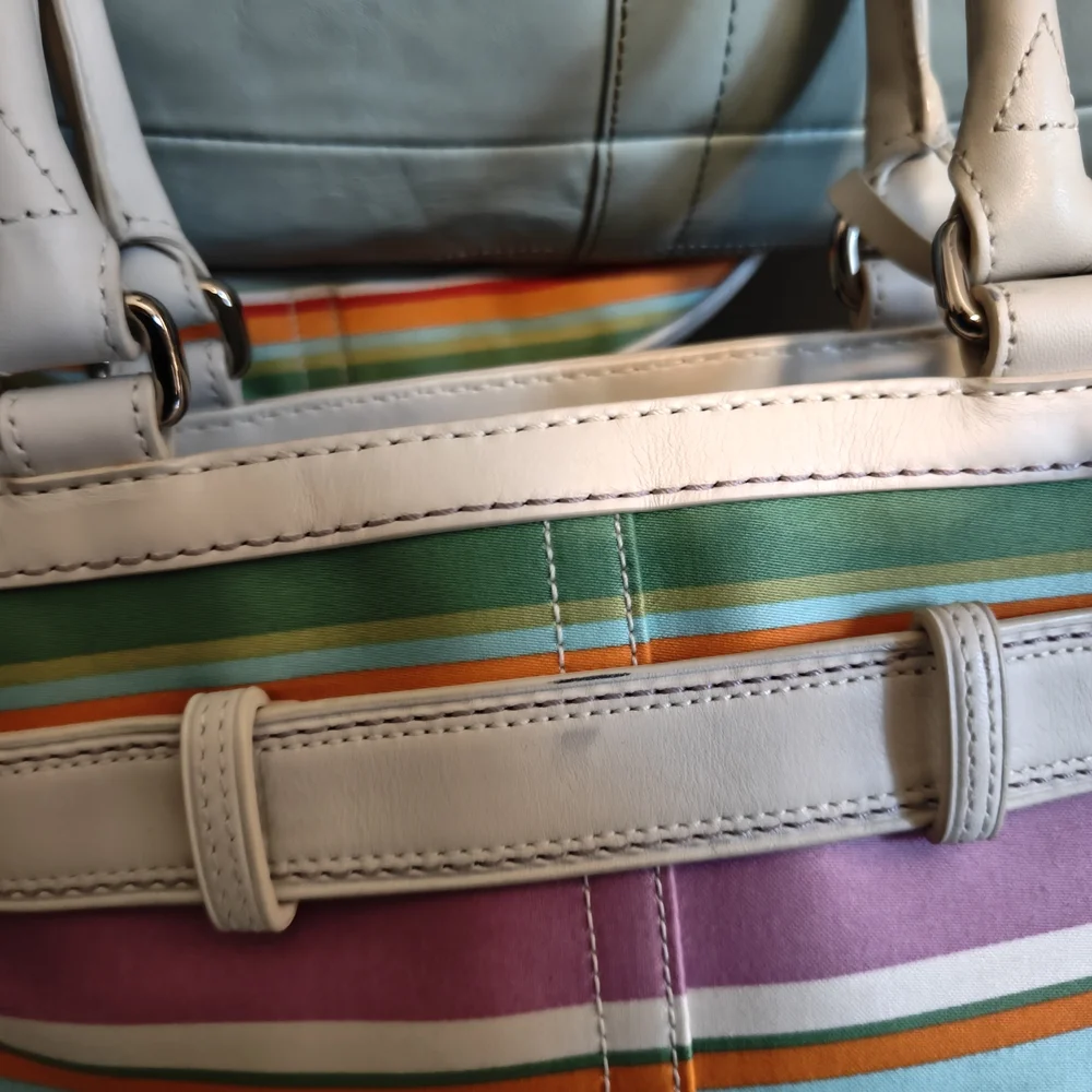 Striped Multicolor Tote Bag - Picture 5 of 5